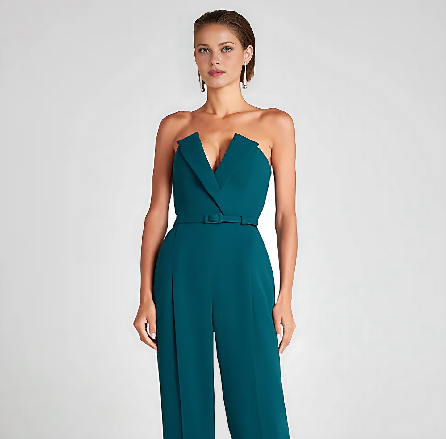 Vanessa Teal Jumpsuit