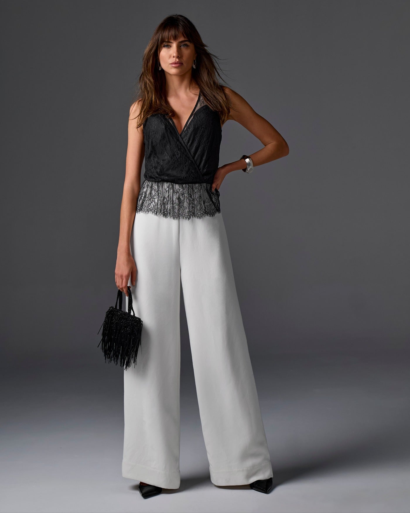 Peplum Lace Jumpsuit