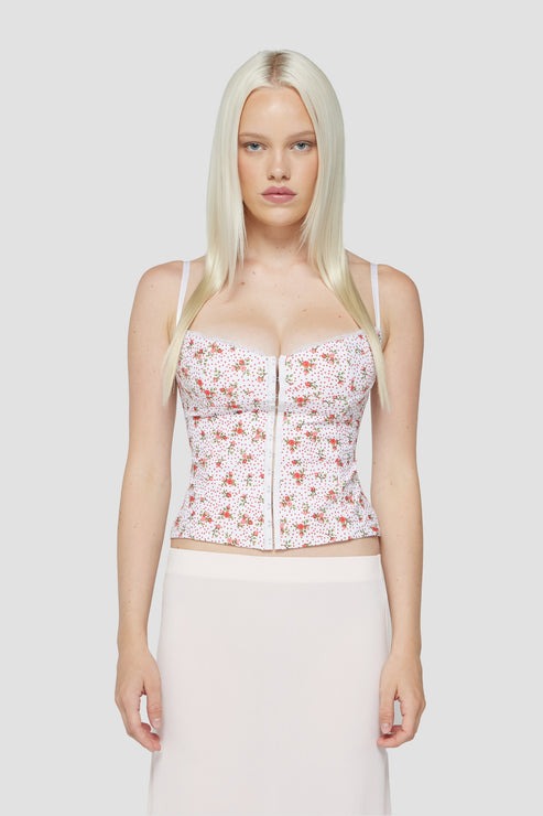 The Caroline Corset in Floral