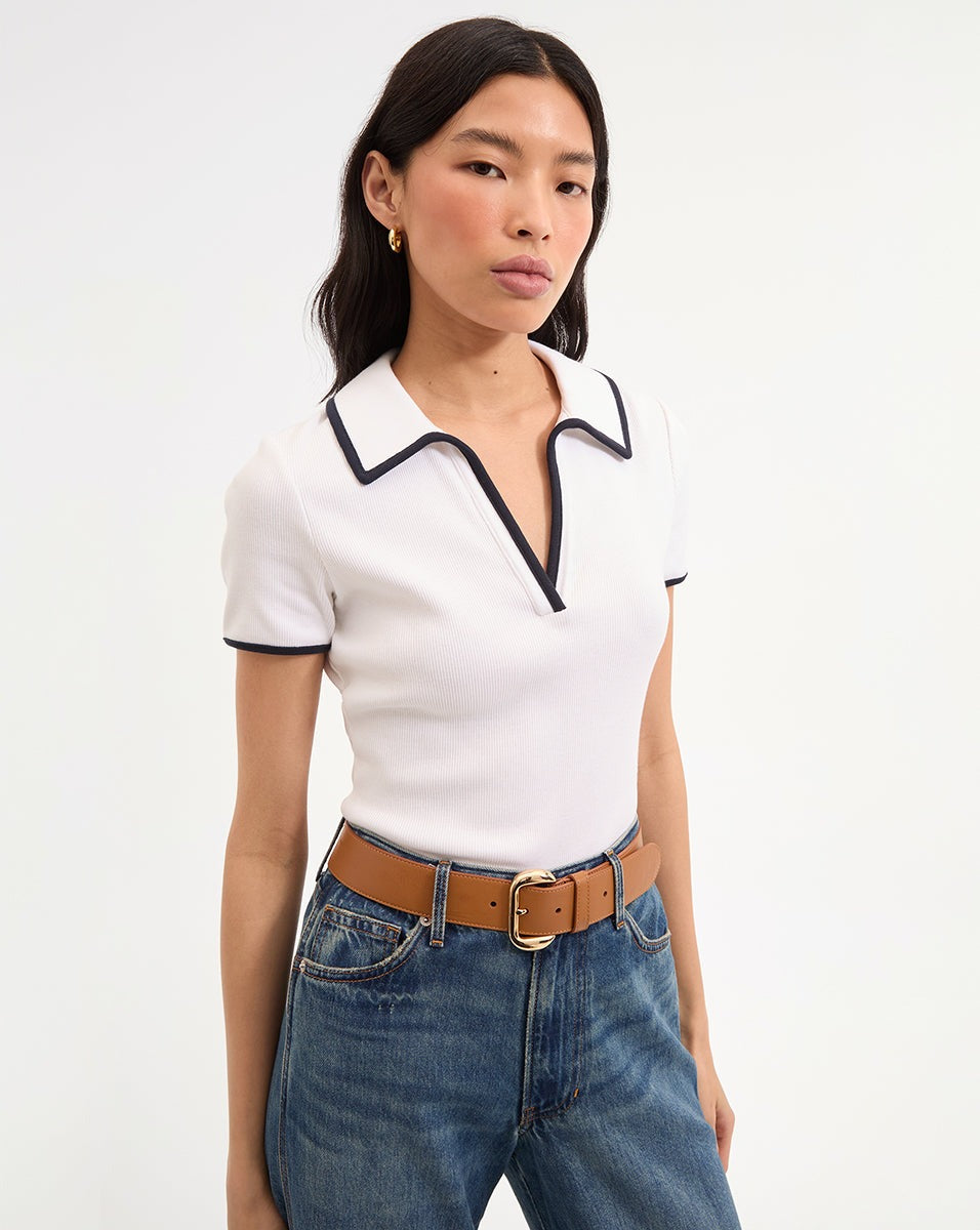 Kearney Tee with Contrast Piping
