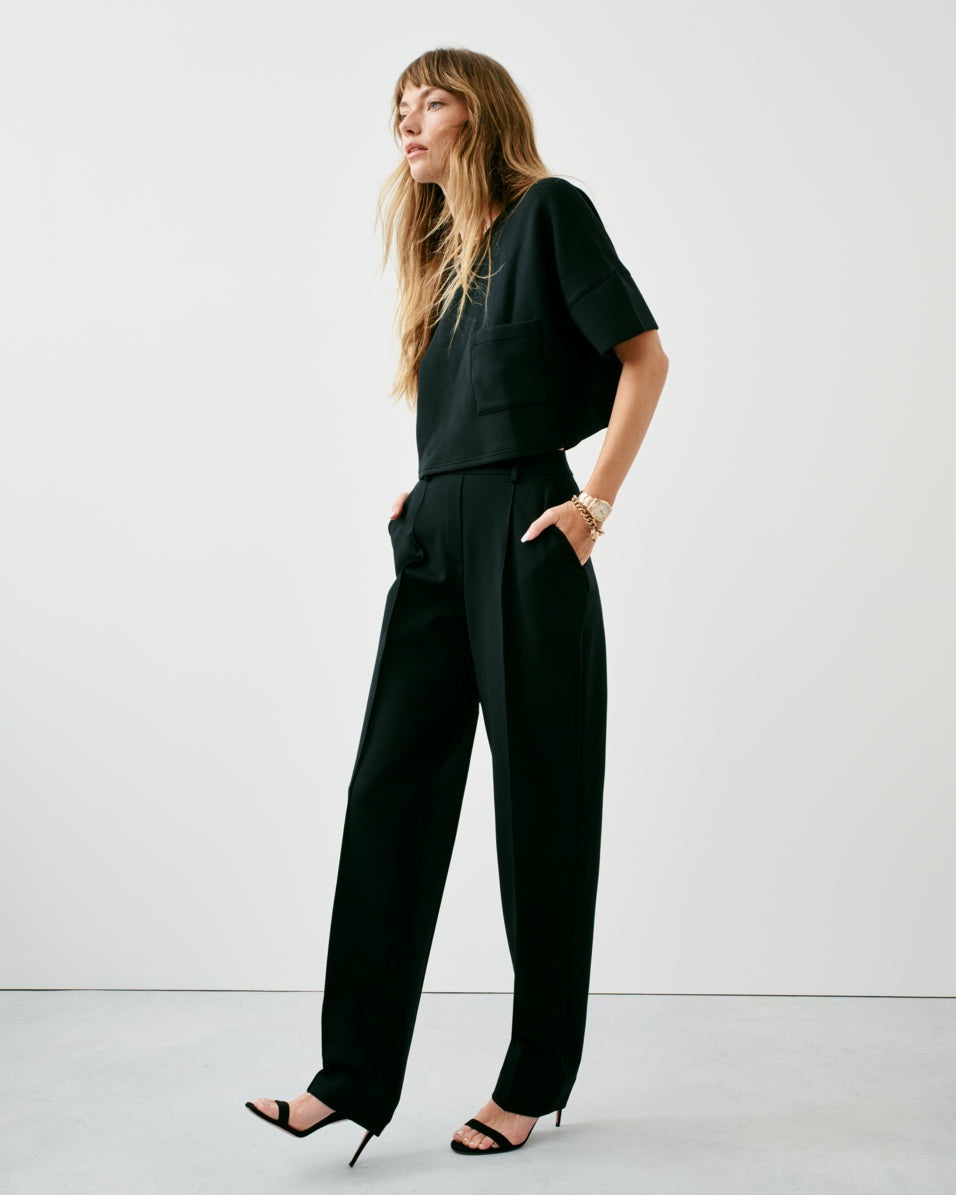 Ponte Barrel Leg Pant