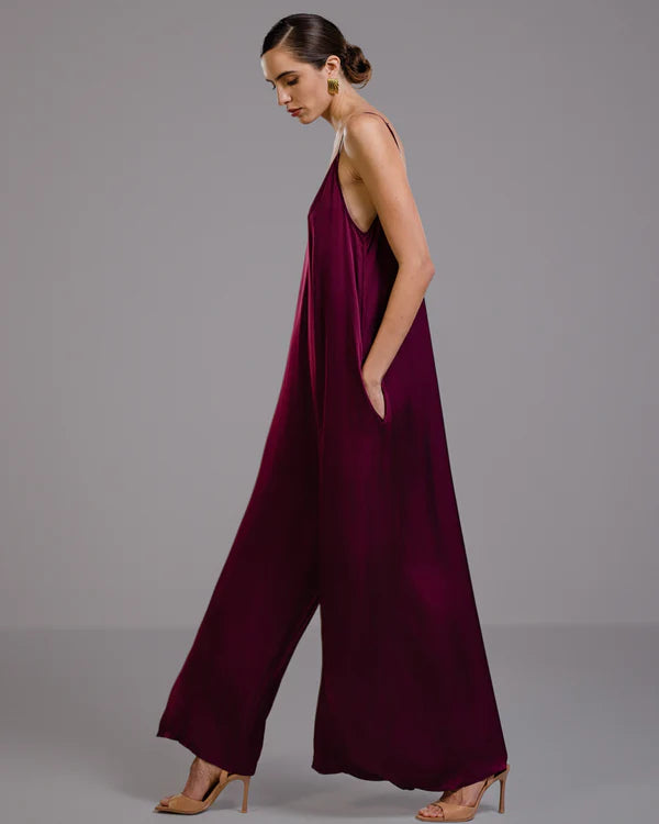Audrey Satin Jumpsuit