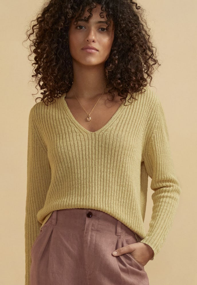 V-neck sweater