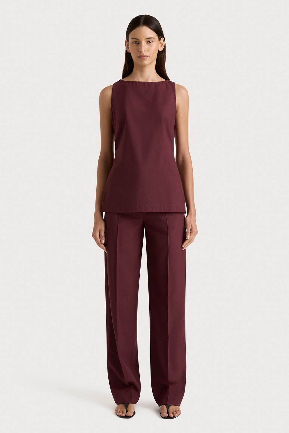 Emilie Trouser Bordeaux