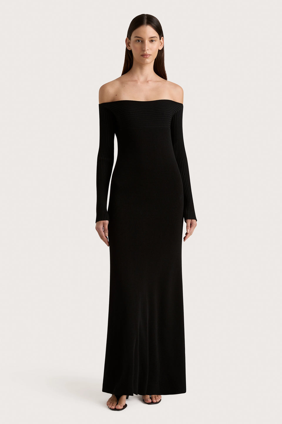 Selene Knit Maxi Dress Open Back