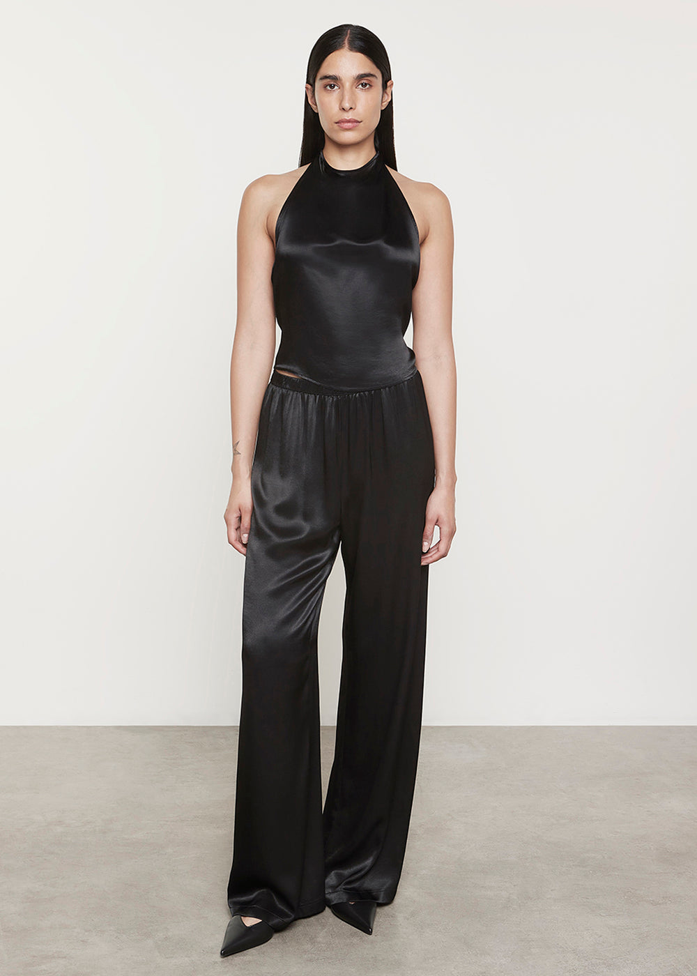 Satin Wide Leg Pant