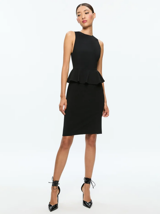 Poppy Peplum Midi Dress